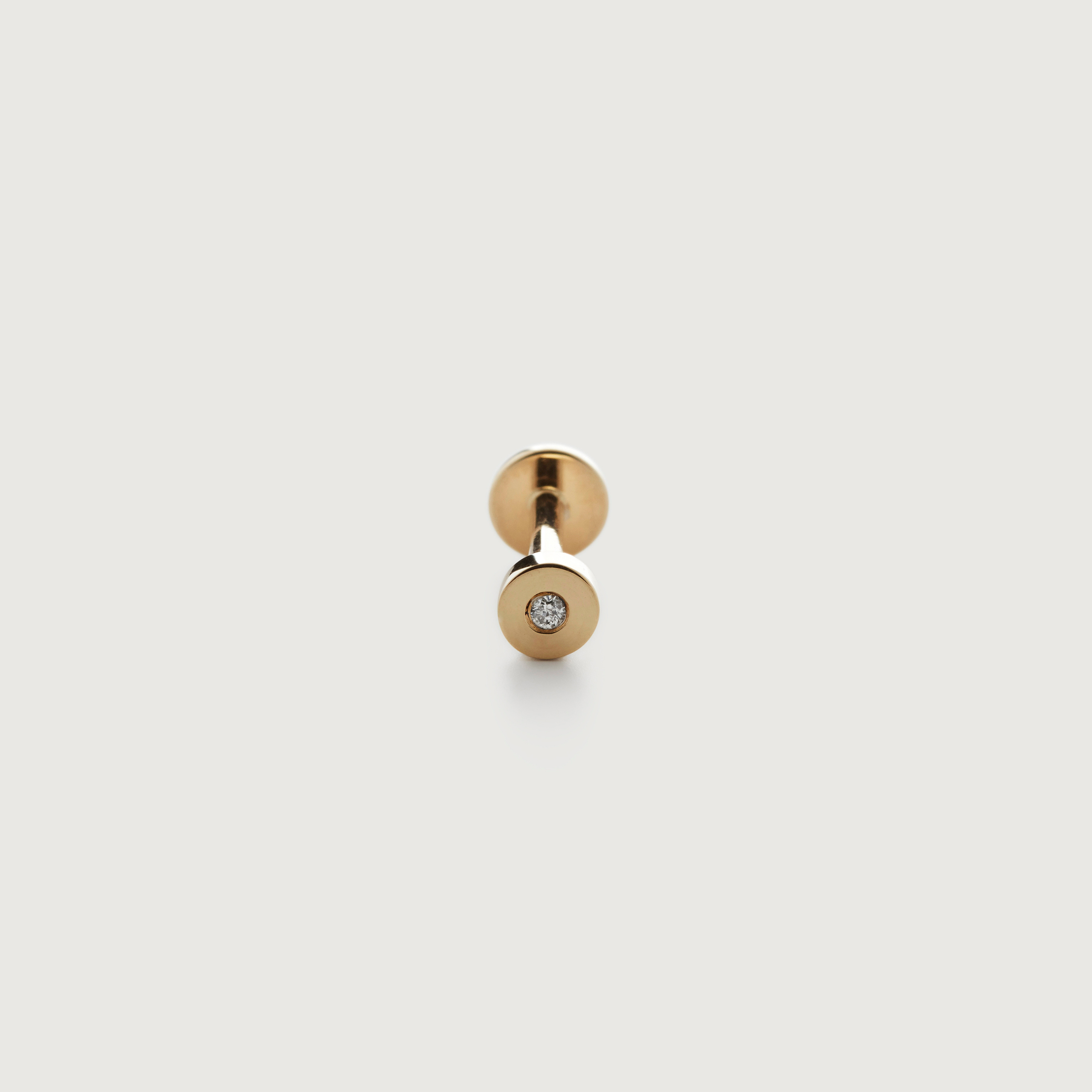 Diamond Flat Back Piercing Stud - Diamond