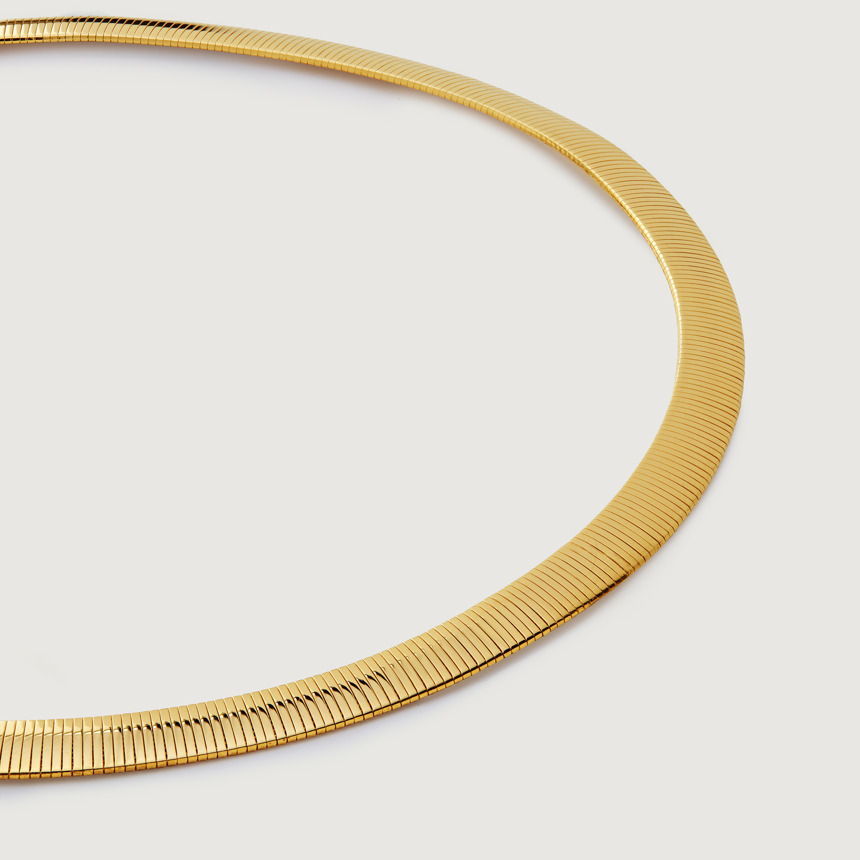 Gold Vermeil Power Collar Necklace Adjustable 41-46cm\/16-18'