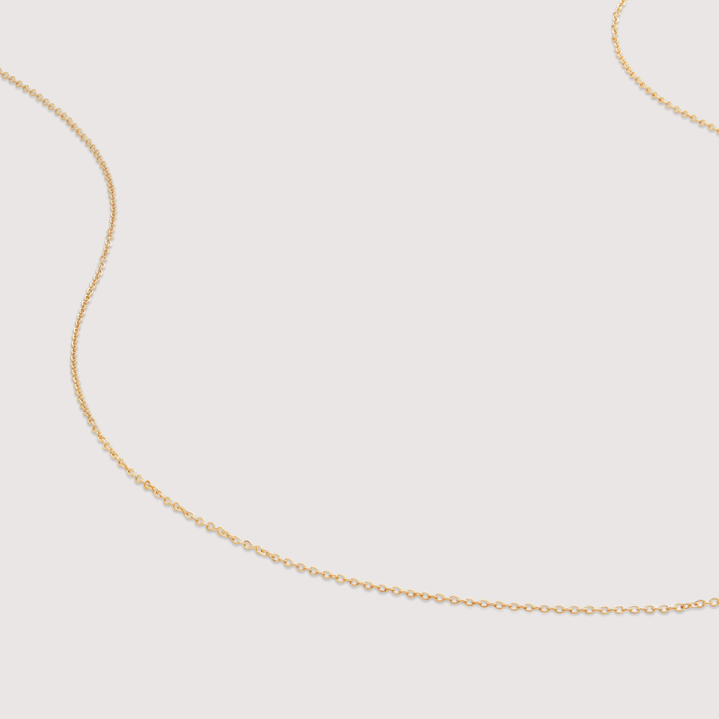 Gold Super Fine Chain Necklace 46cm\/18’
