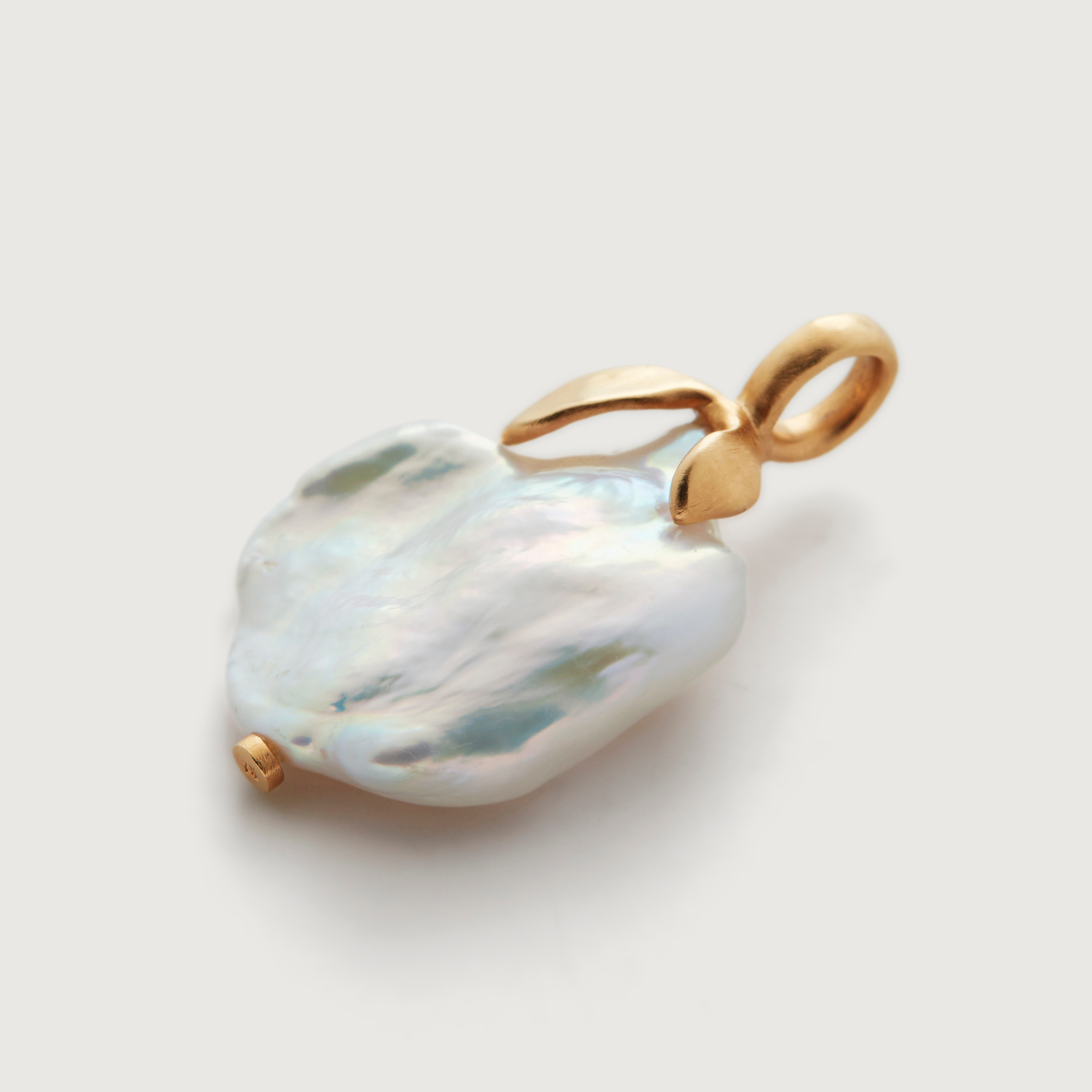 Gold Vermeil Keshi Pearl Pendant - Pearl