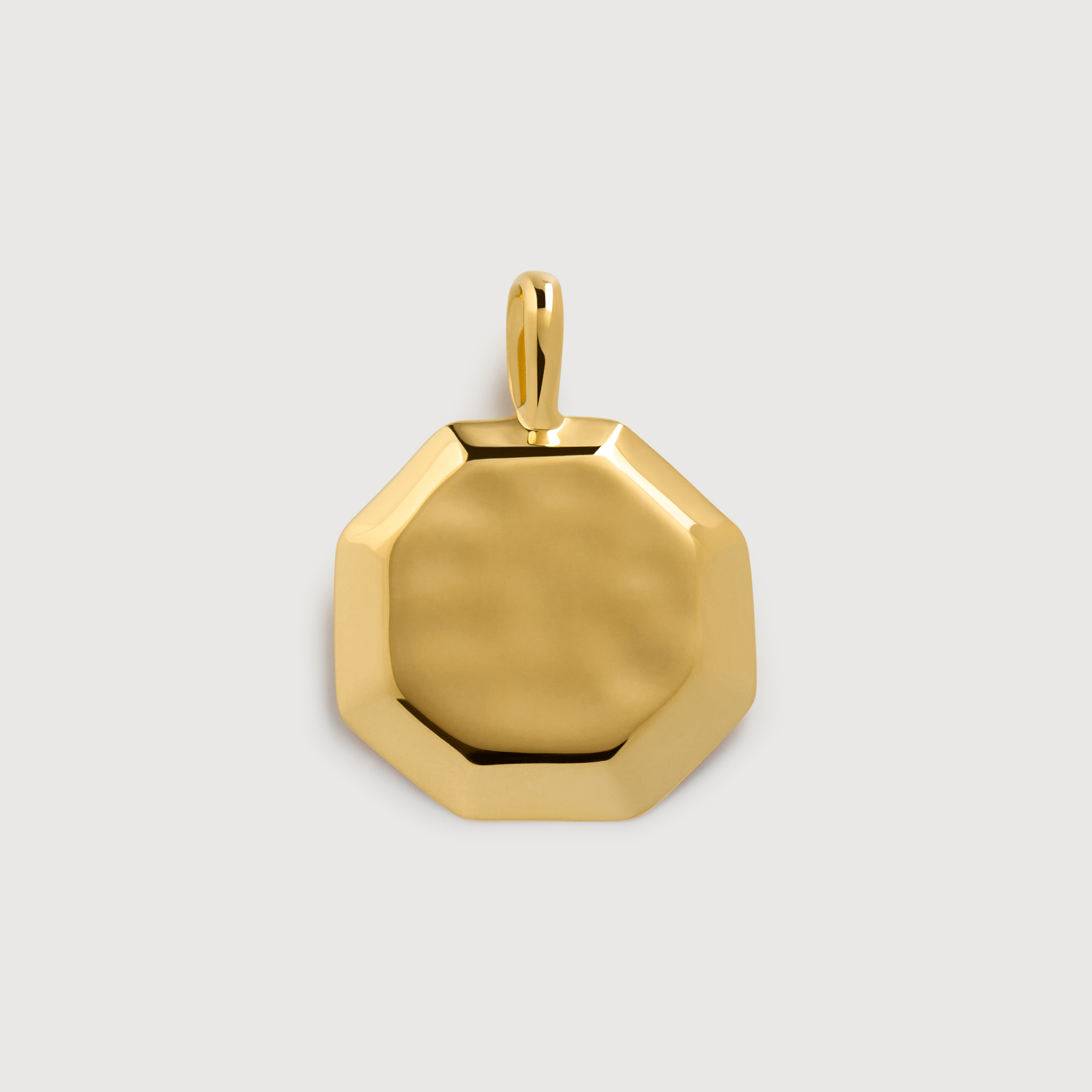 Gold Vermeil Octagonal Pendant