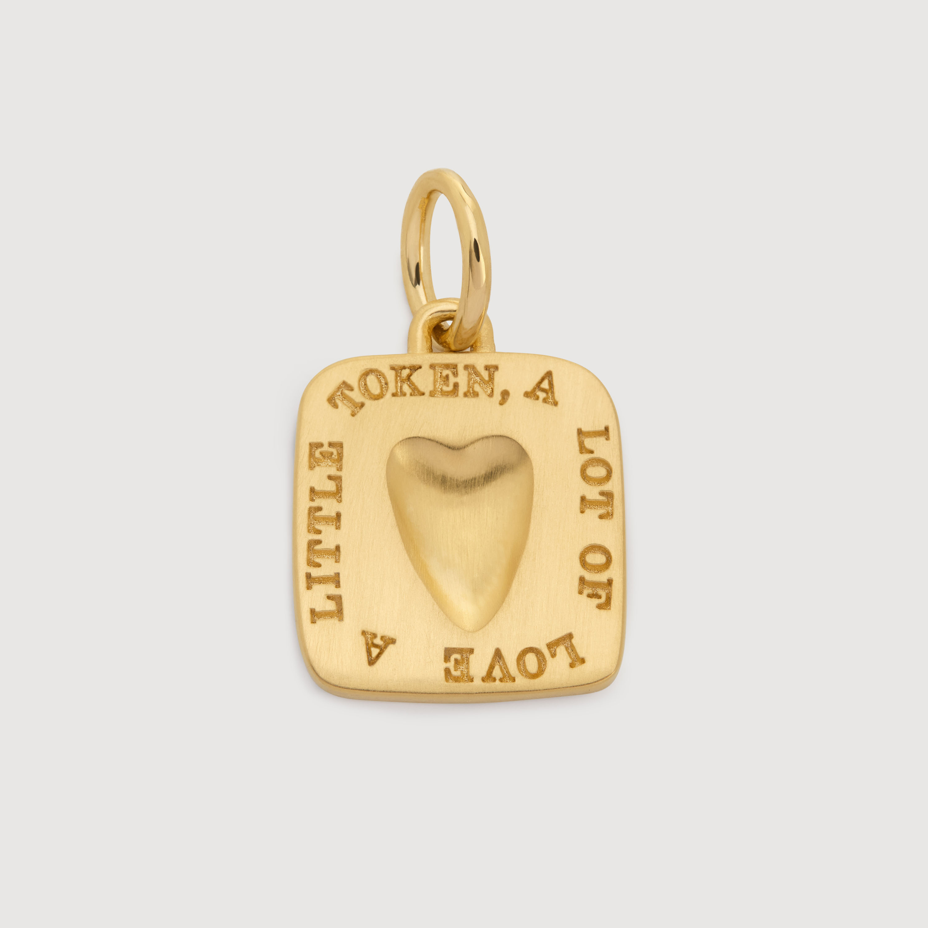 Gold Vermeil Love Token Pendant