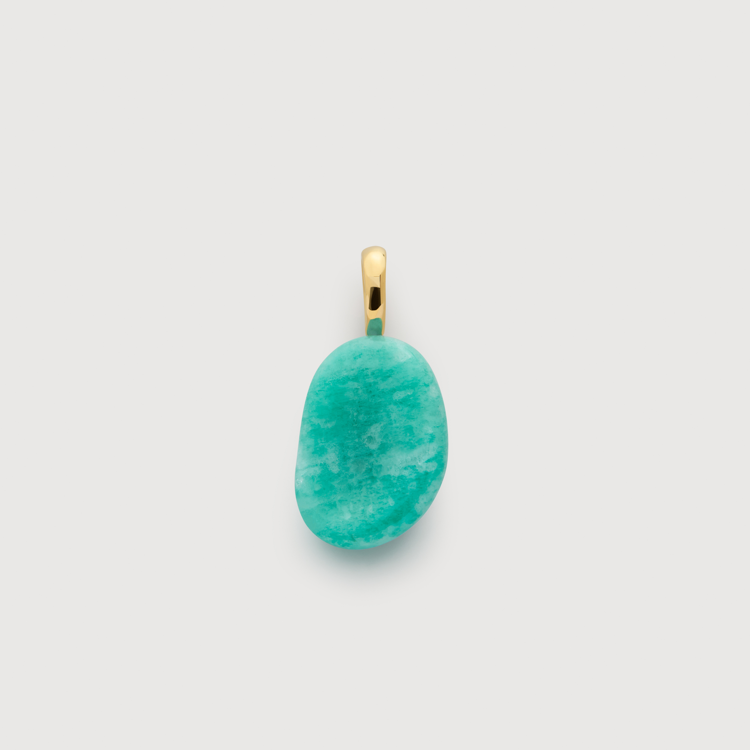 Gold Vermeil Aria Gemstone Pendant - Amazonite