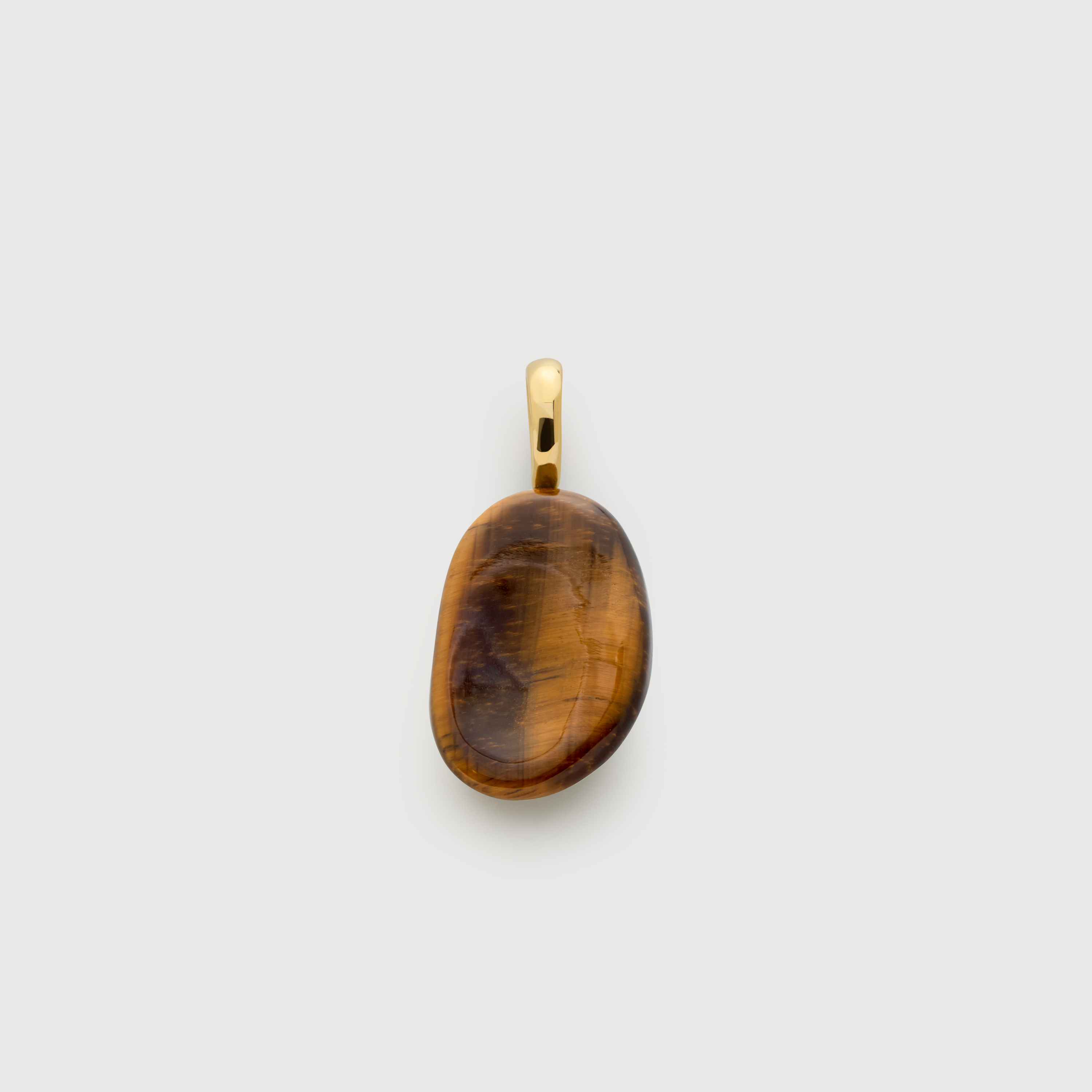 Gold Vermeil Aria Gemstone Pendant - Tigers Eye