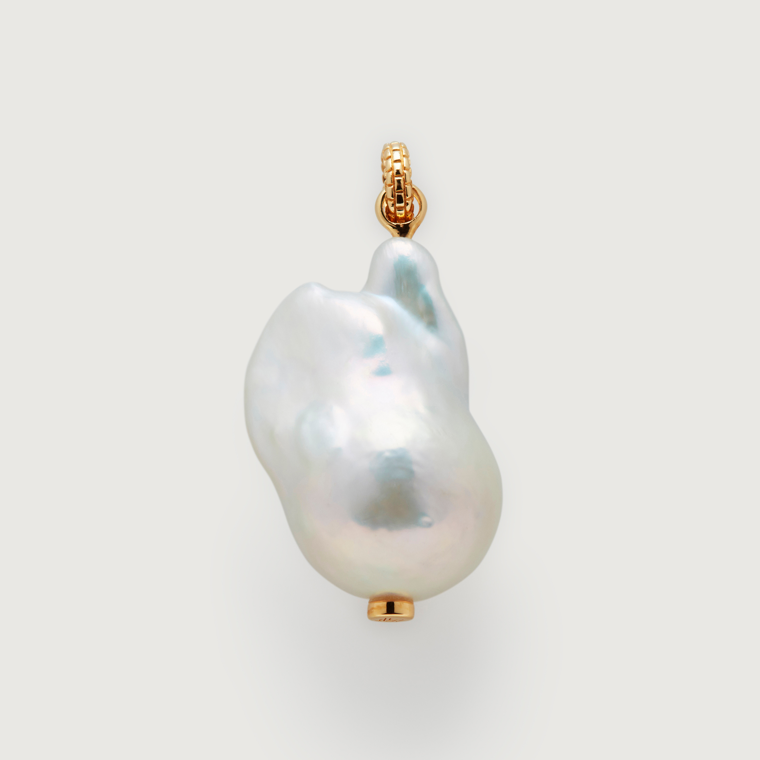 Gold Vermeil Baroque Pearl Large Pendant - Pearl