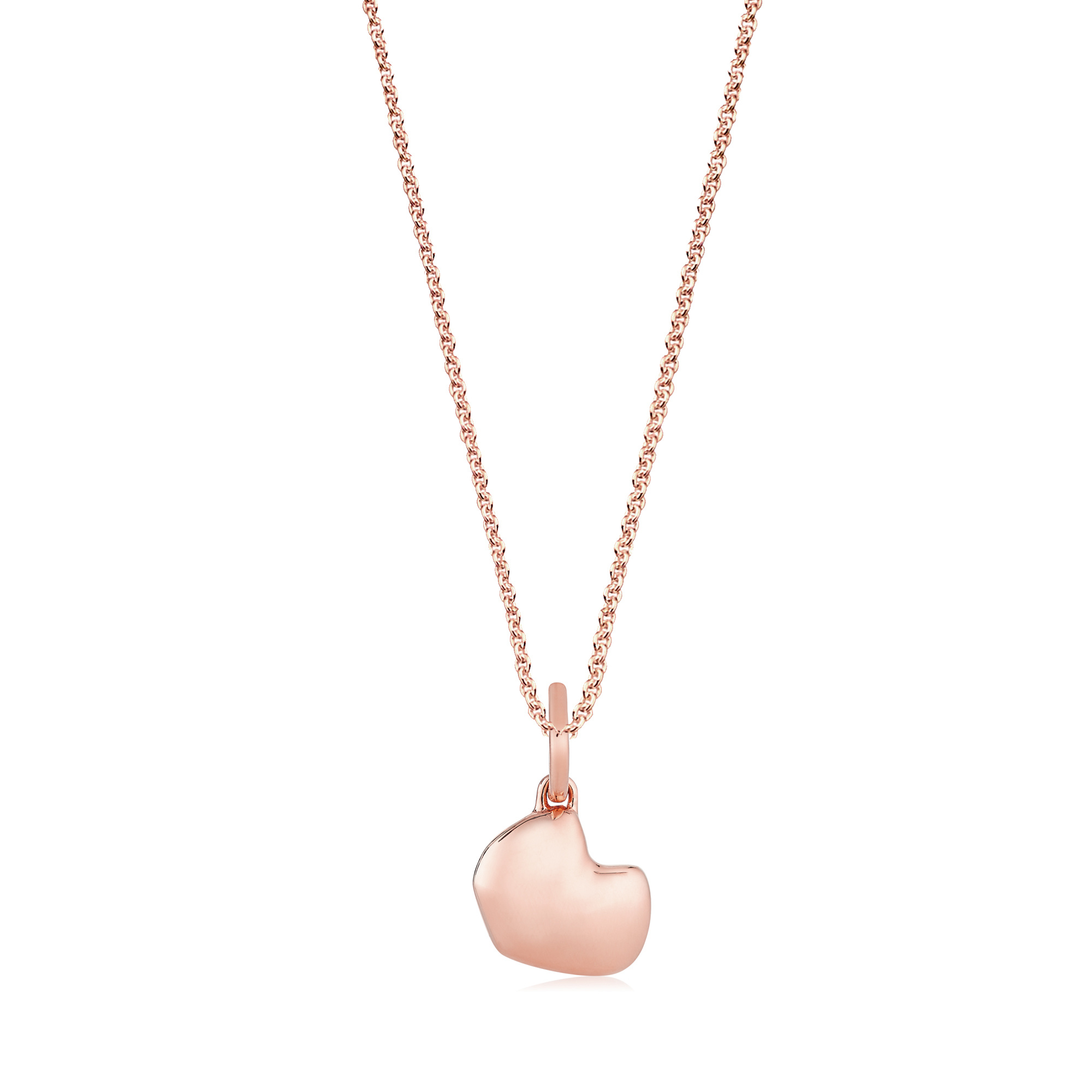 Rose Gold Vermeil Nura Heart Pendant Charm