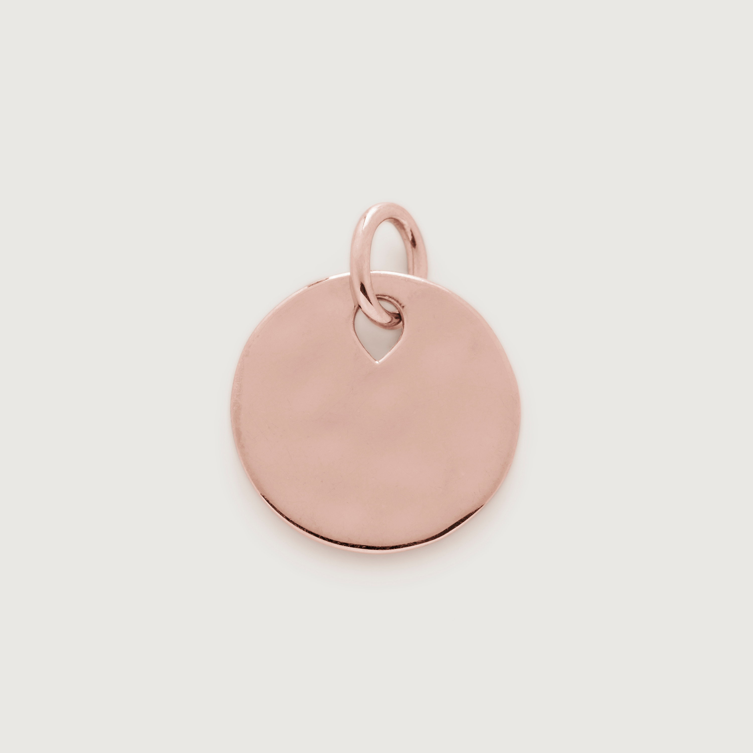 Rose Gold Vermeil Ziggy Round Pendant