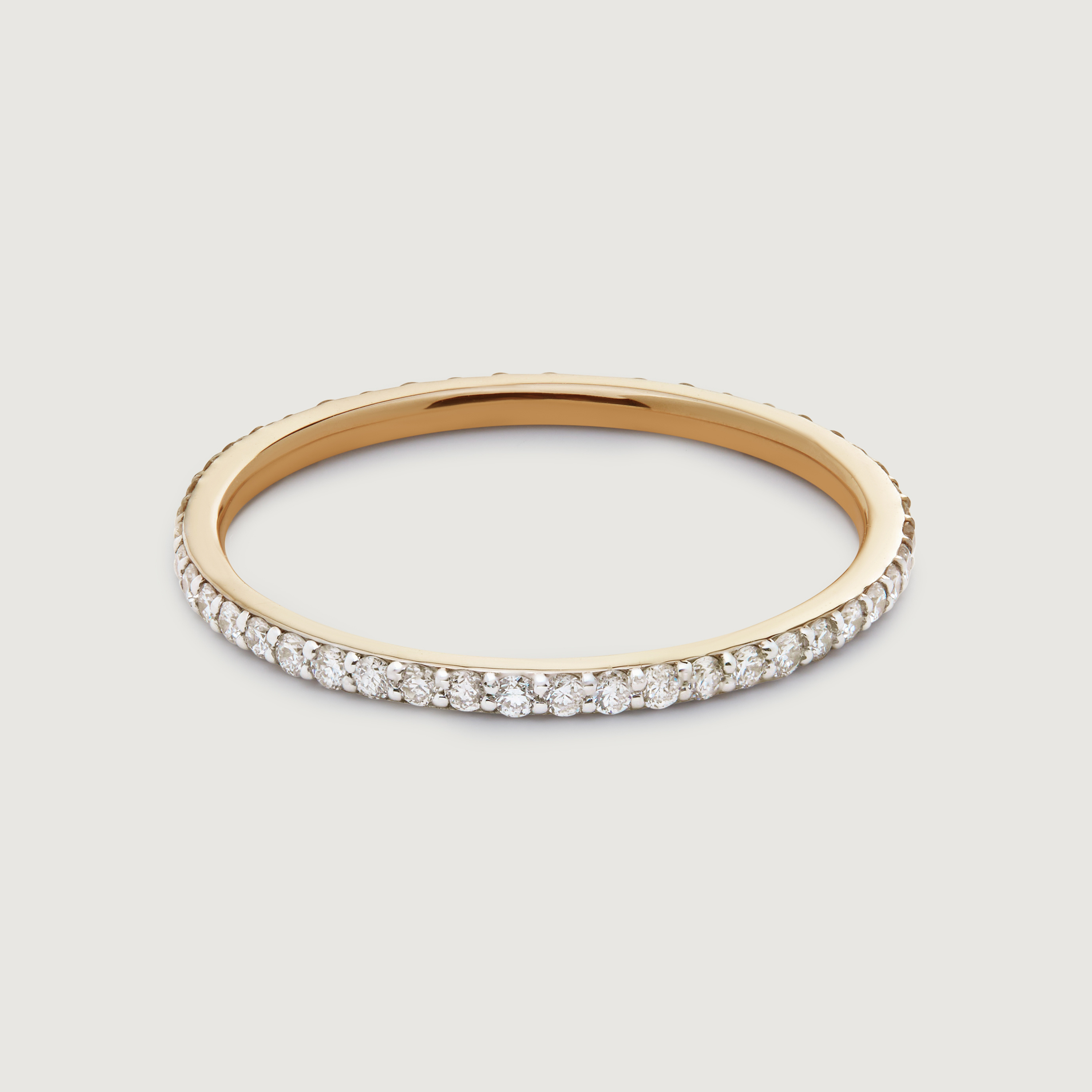 Gold Diamond Eternity Ring 1.2mm - Lab Grown Diamond