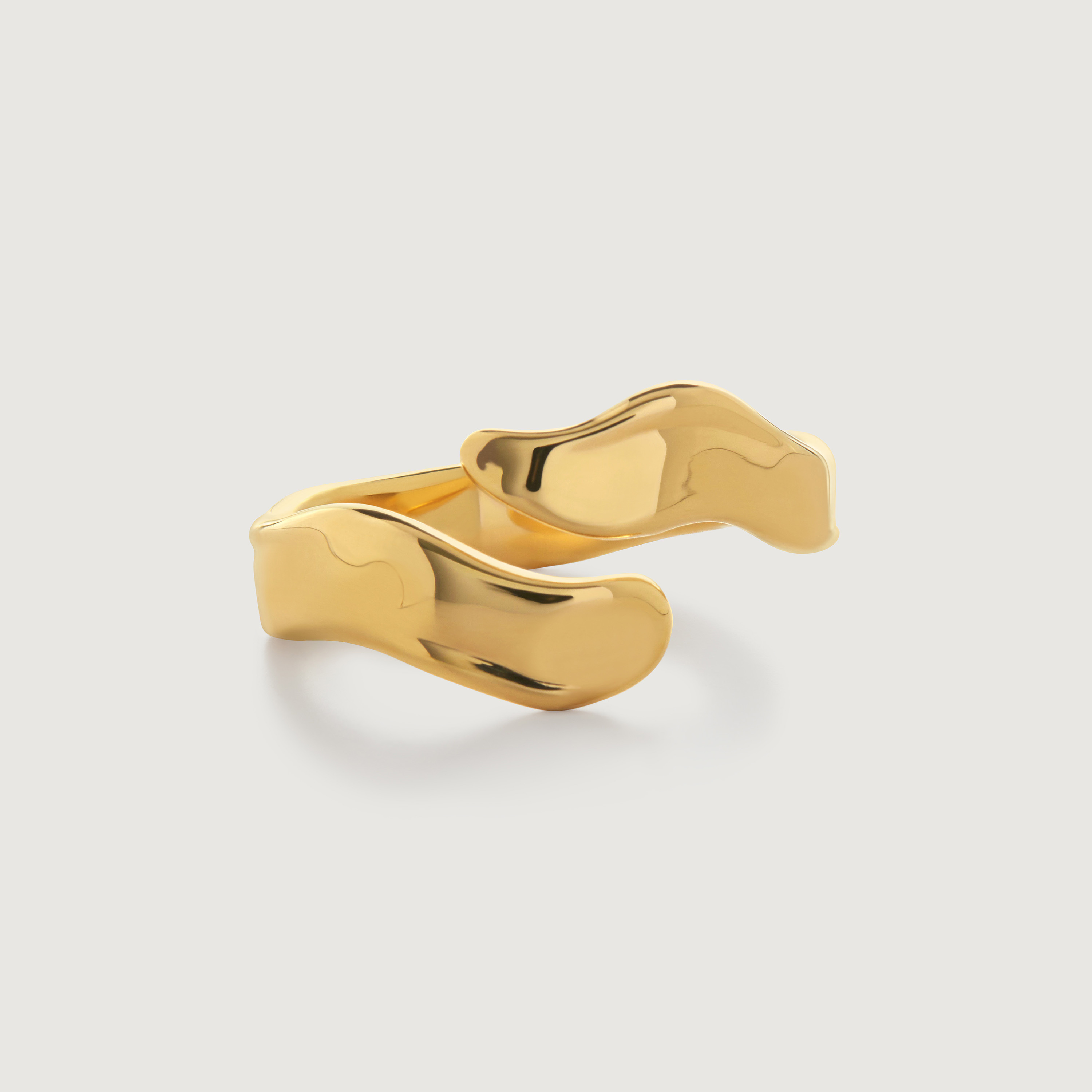 Gold Vermeil Wave Wrap Ring