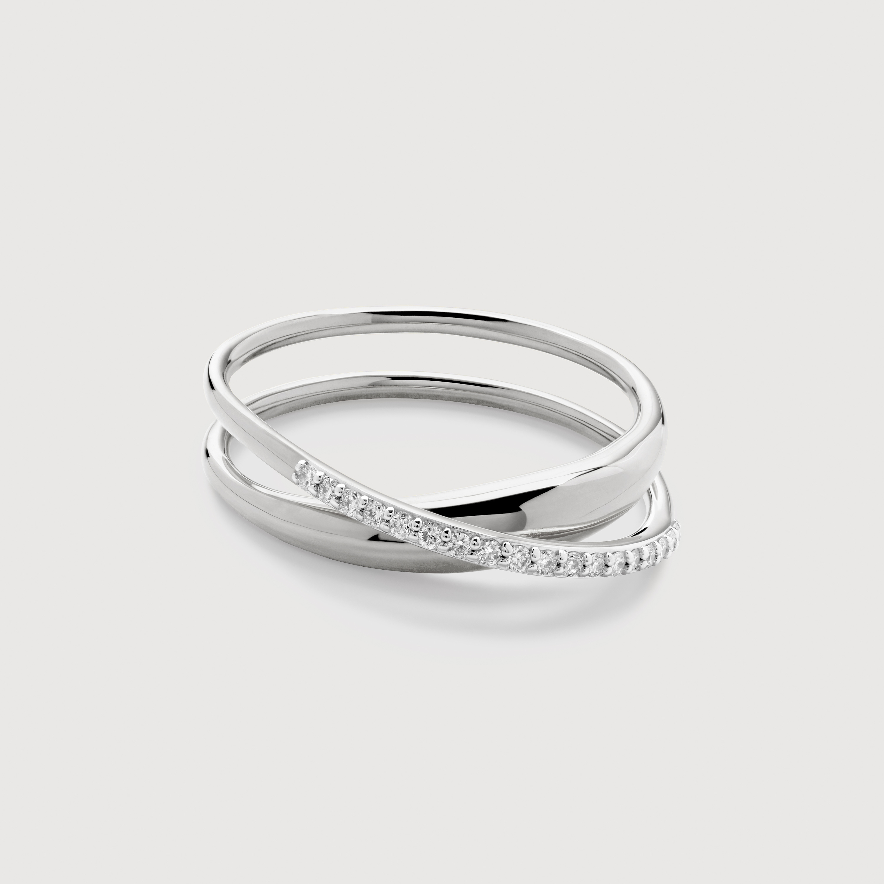 Sterling Silver Nura Wrap Diamond Ring - Lab Grown Diamond