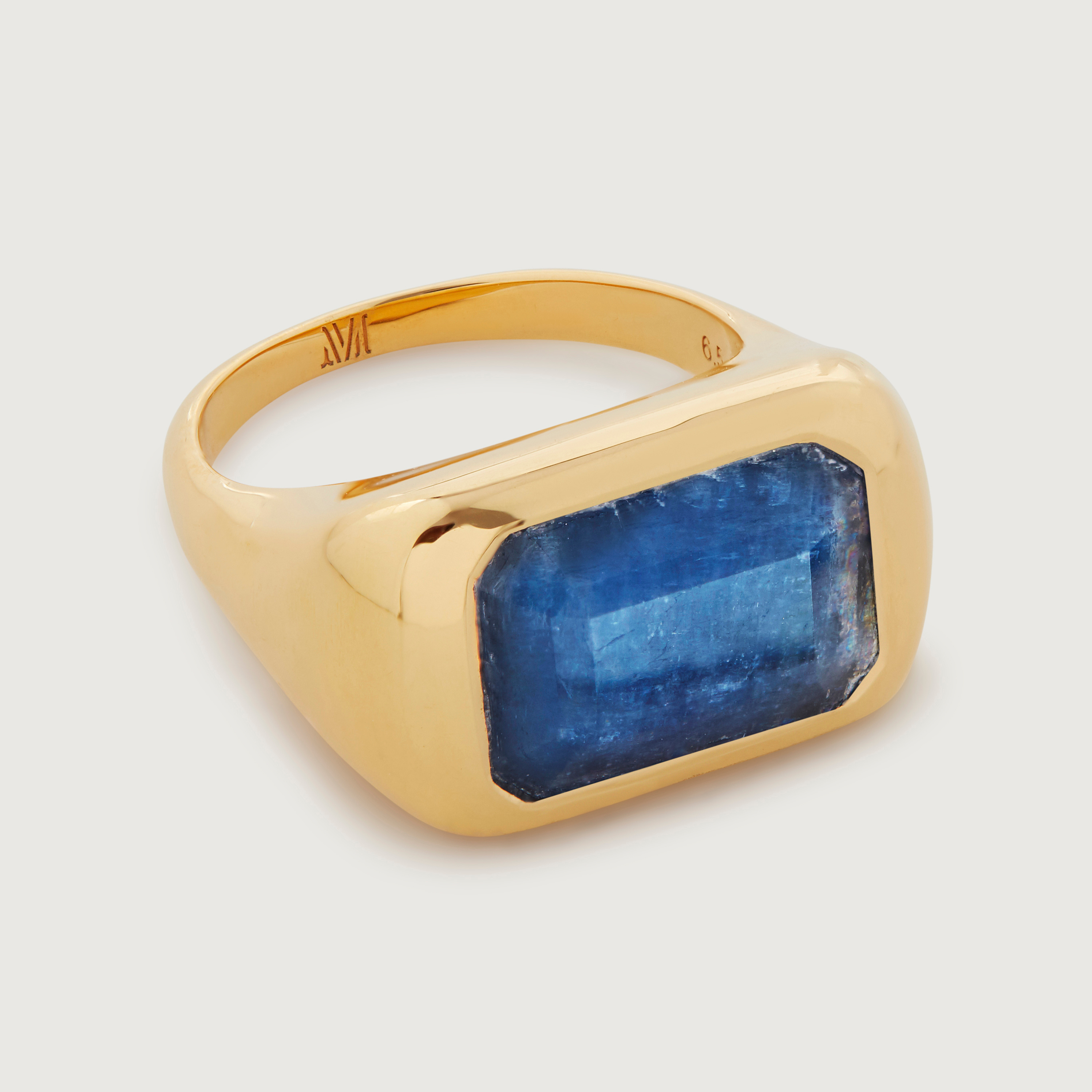 Gold Vermeil Power Cocktail Ring - Kyanite