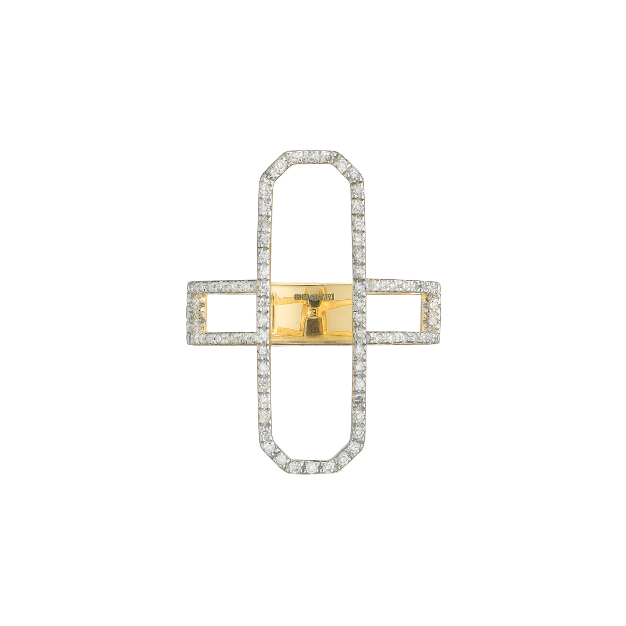 Gold Vermeil Naida Cocktail Ring - Diamond