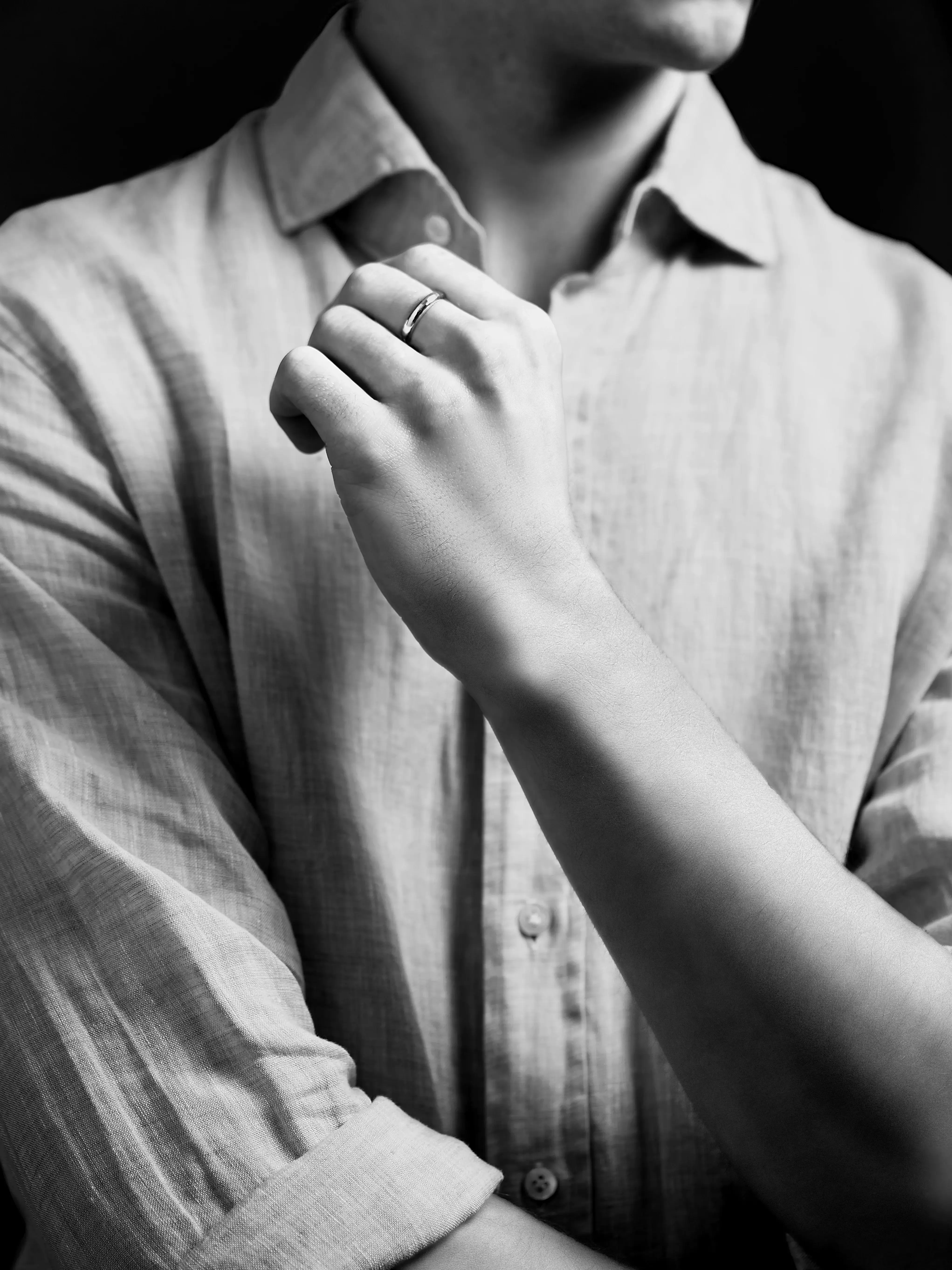 Sterling Silver Havana Thin Ring