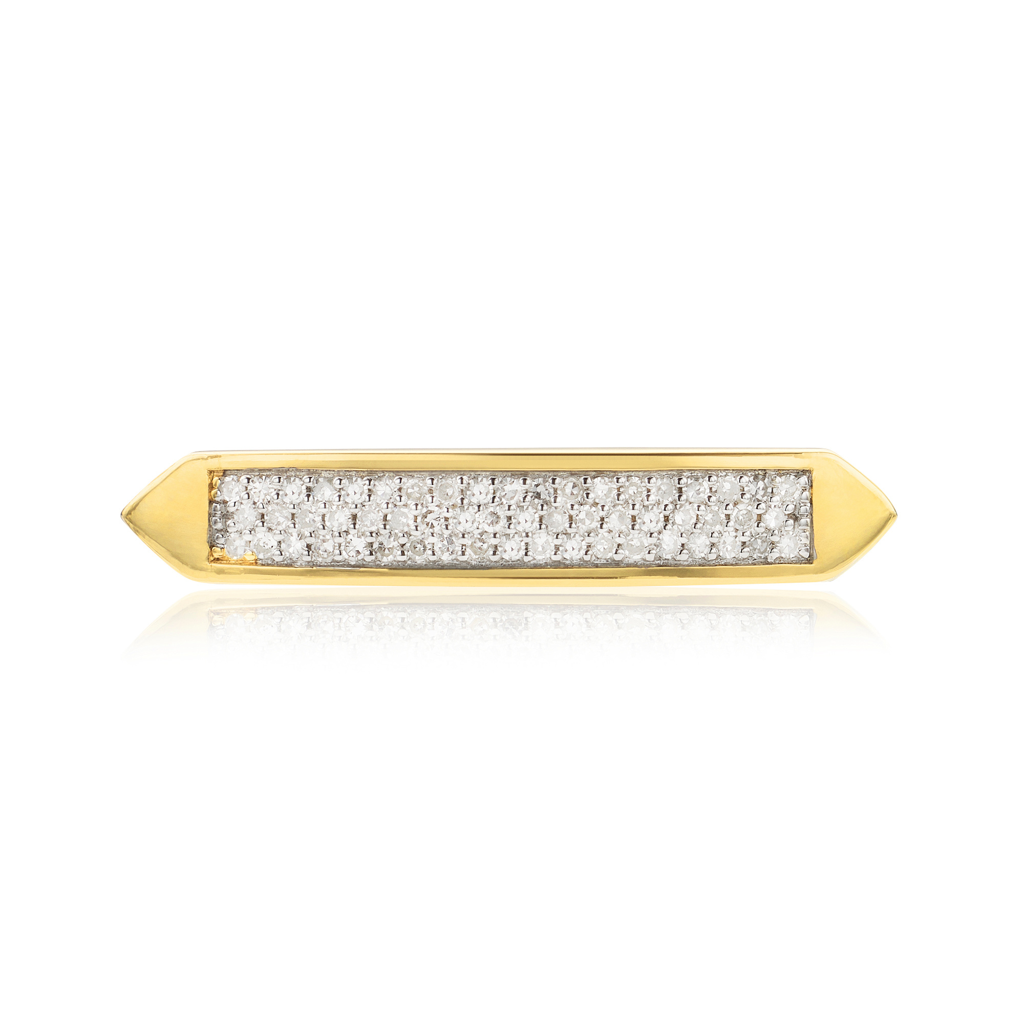 Gold Vermeil Baja Skinny Ring - Diamond