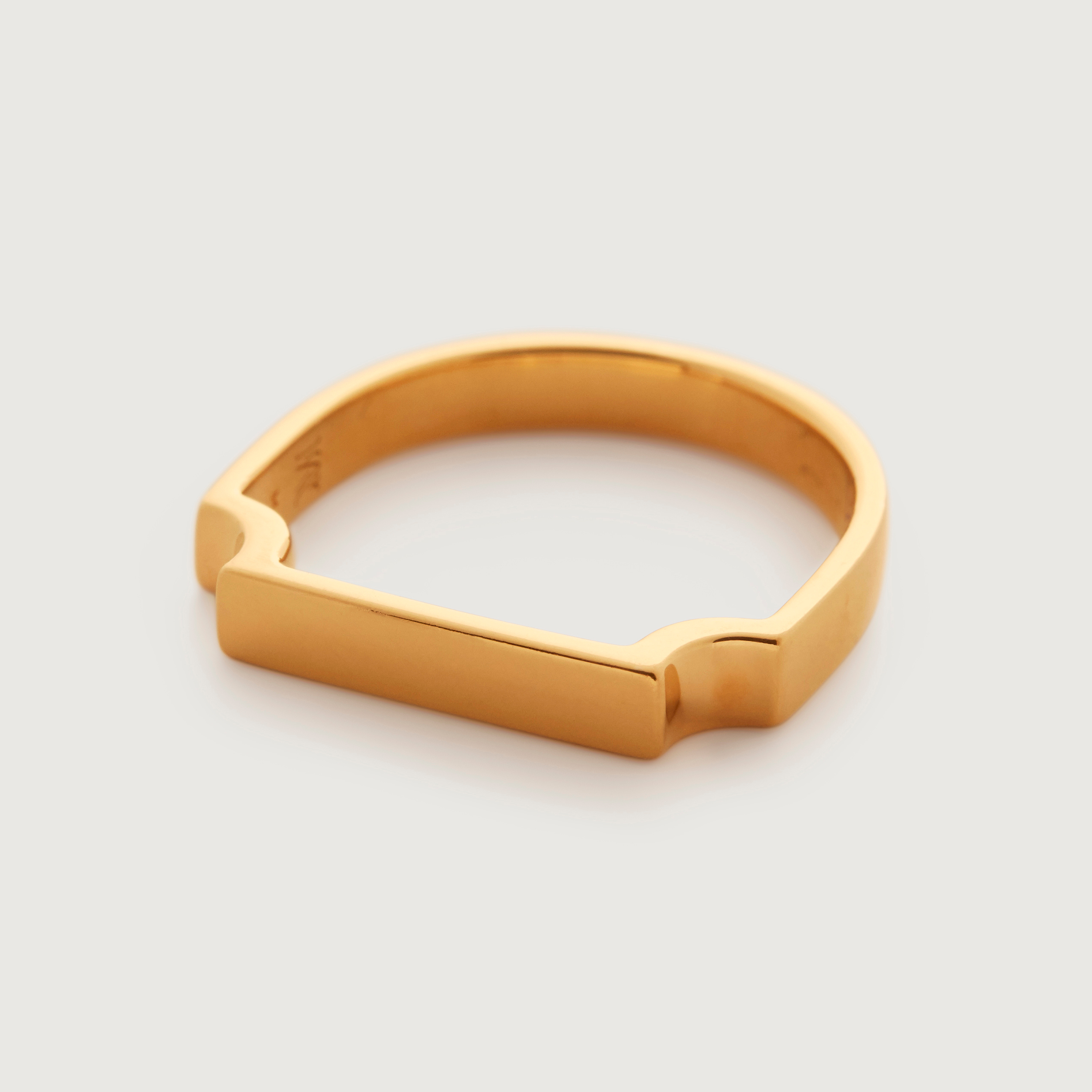 Gold Vermeil Signature Ring