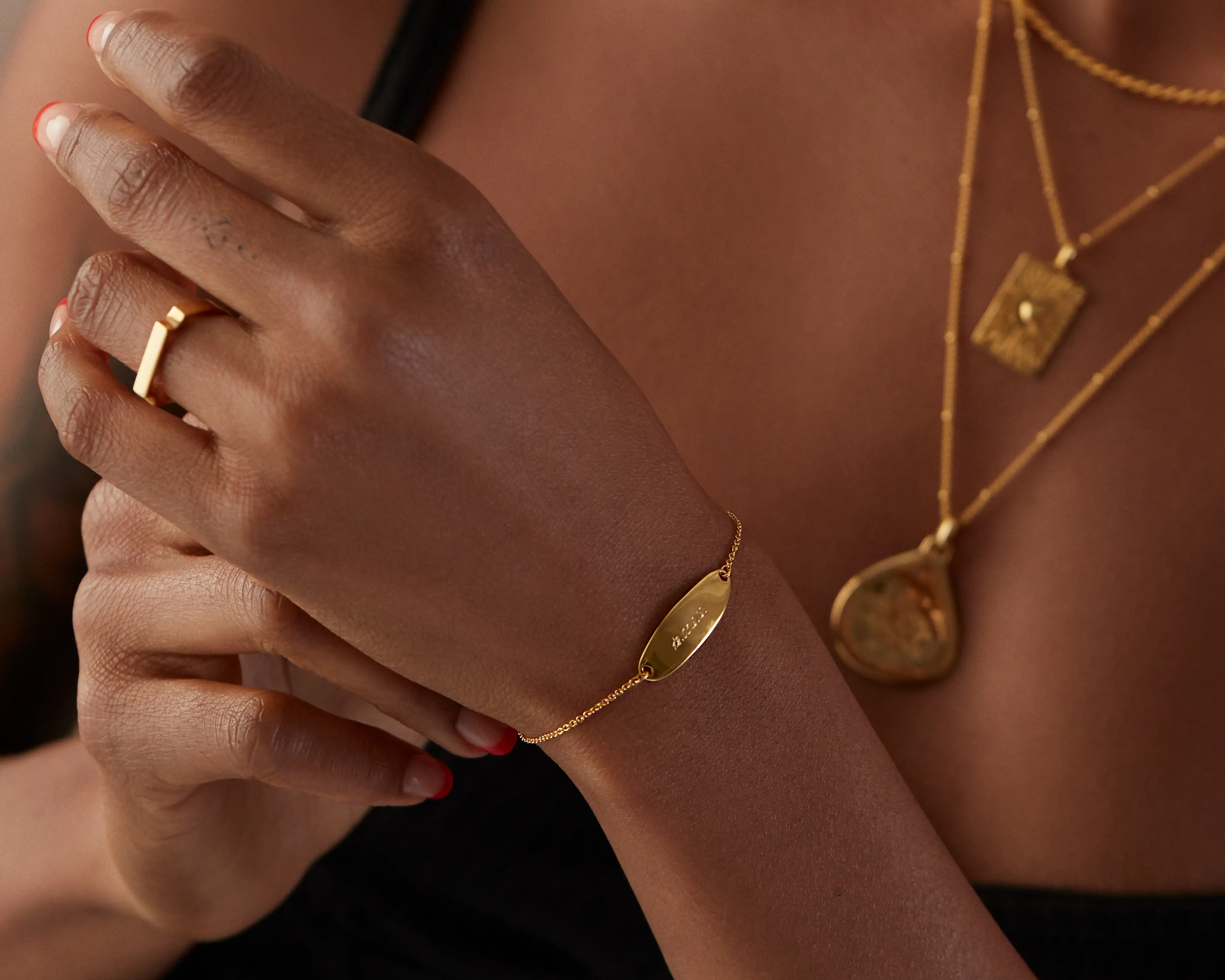 Gold Vermeil Signature Ring 3 Gold Vermeil Signature Ring
