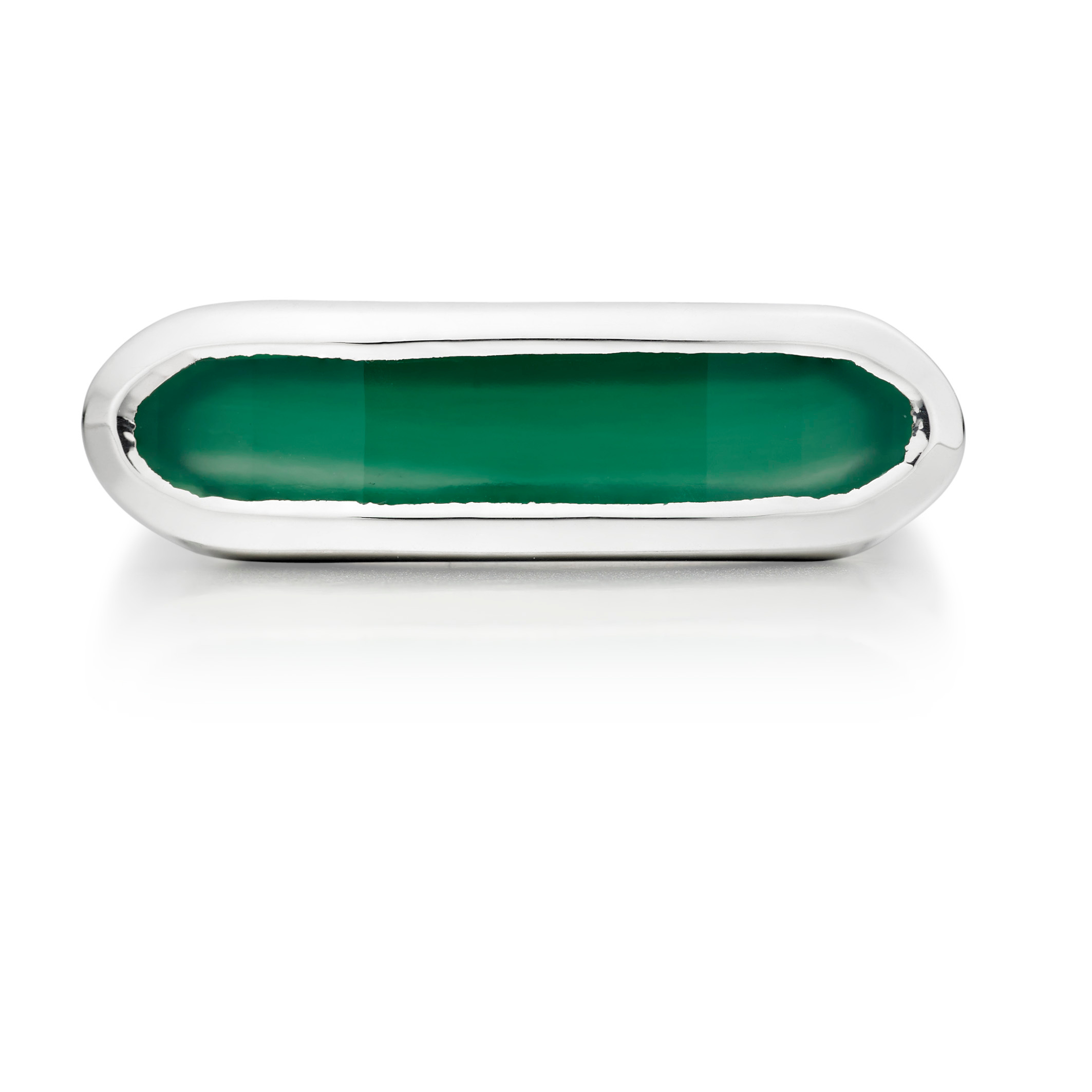 Sterling Silver Baja Ring - Green Onyx
