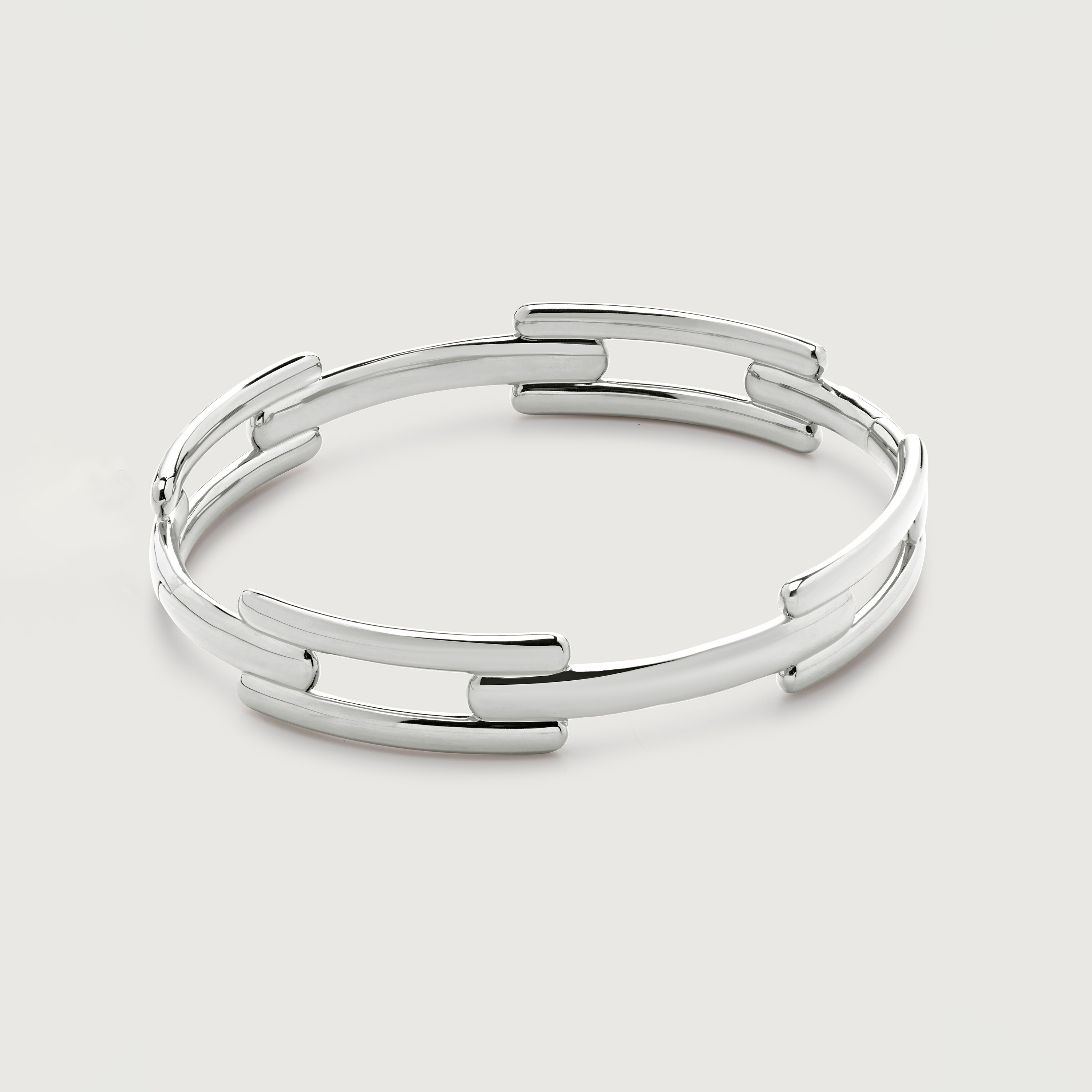Sterling Silver Signature Link Bangle