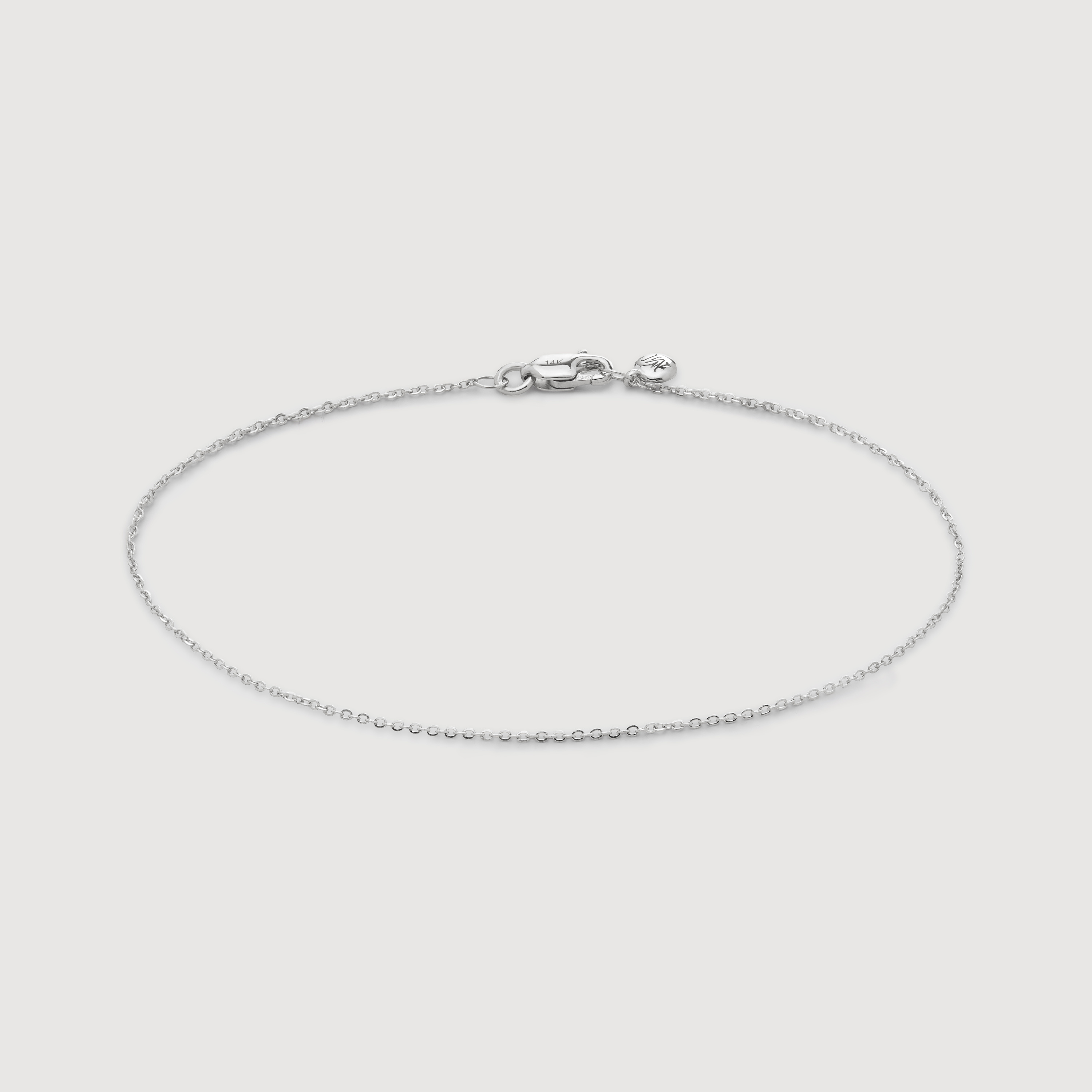 White Gold Super Fine Chain Bracelet
