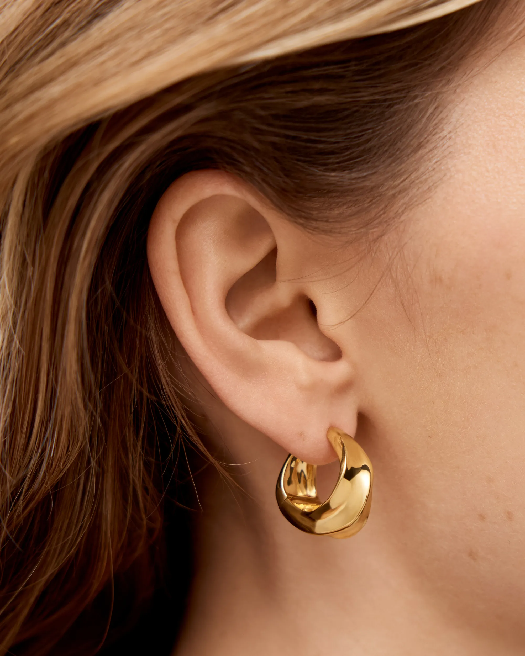 Gold Vermeil Nomade Small Hoops 3 Gold Vermeil Nomade Small Hoops