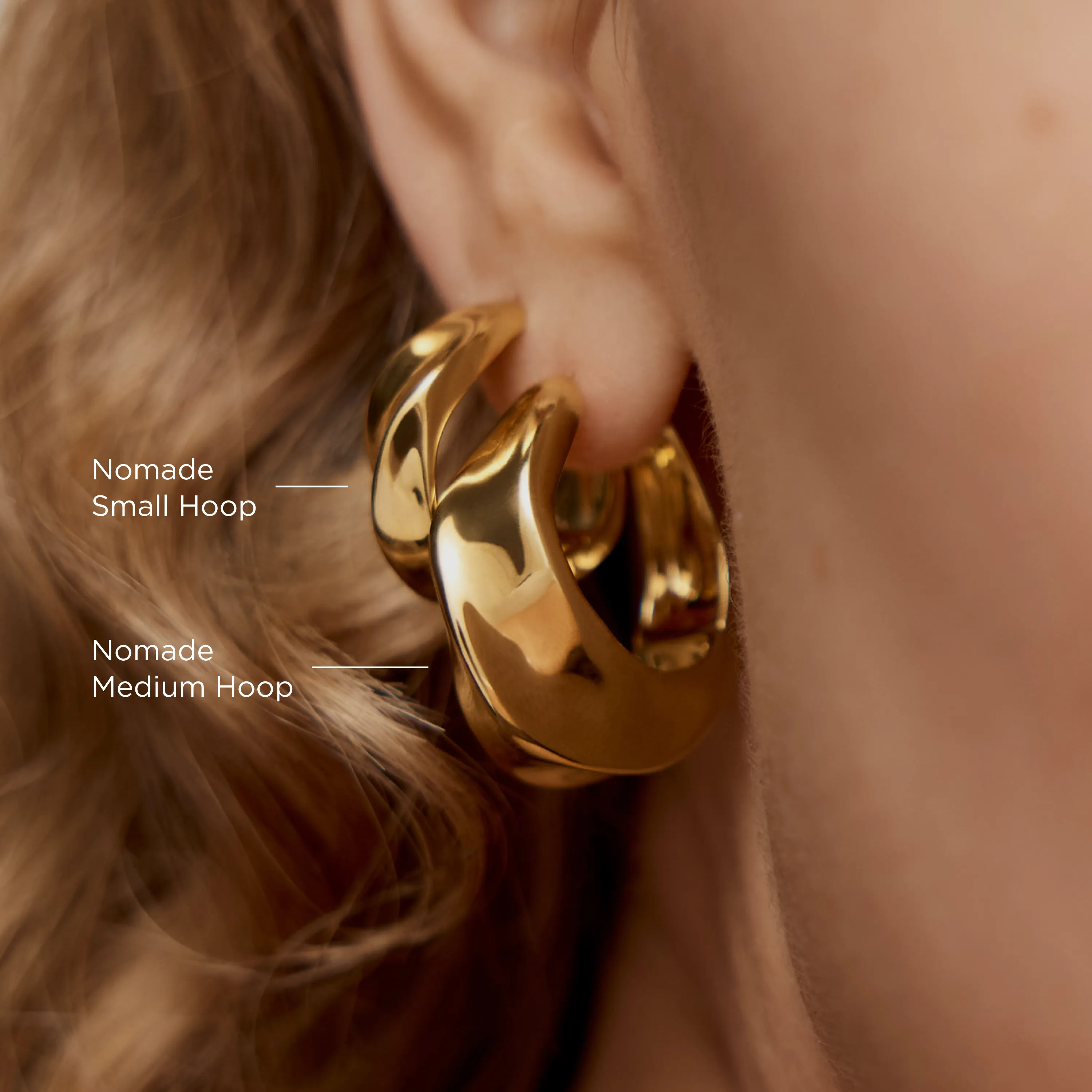 Gold Vermeil Nomade Small Hoops 5 Gold Vermeil Nomade Small Hoops