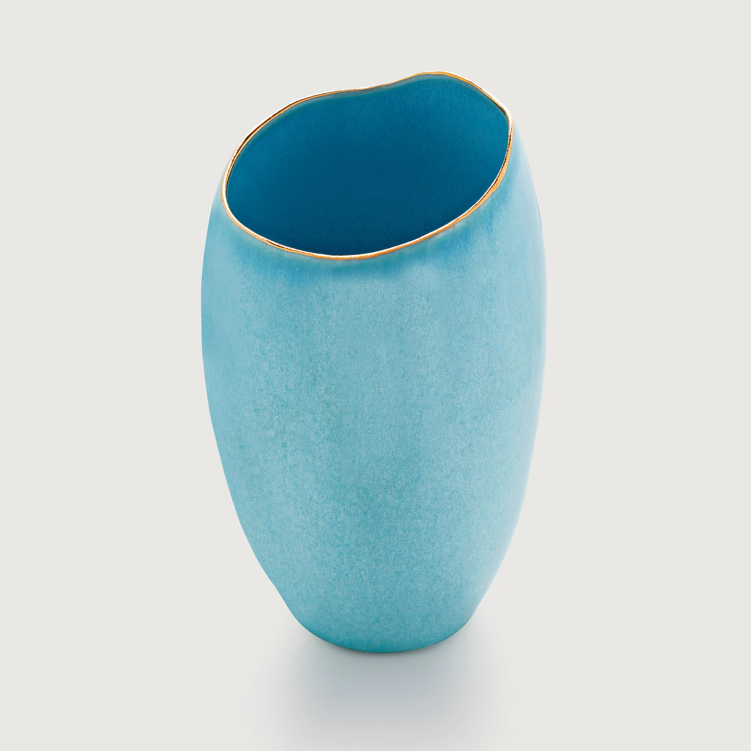 Ceramic Bud Vase - Bahamian Blue