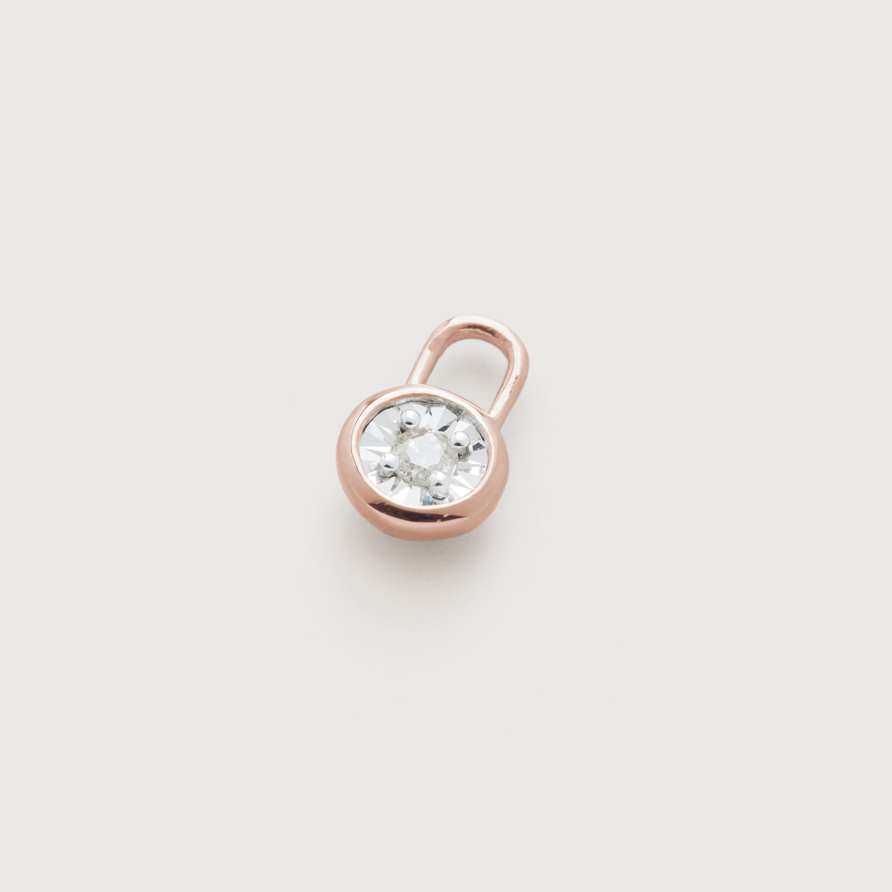 Rose Gold Vermeil Diamond Essential Ear Charm - Diamond